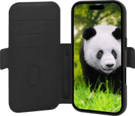 dbramante1928 Lynge iPhone 17 Pro Book Case Leather with MagSafe Black Book case with fall protection