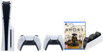PlayStation 5 Slim Disc Edition + Ghost of Yotei + Extra Controller Wit + Oplaadstation Console kopen?