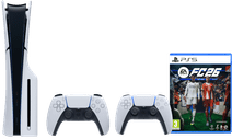 PlayStation 5 Slim Disc Edition + FC 26 + Extra Controller White PlayStation 5 Pro or Slim