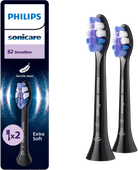 Philips Sonicare Optimal Sensitive HX6052/88 Black (2 units) Philips Sonicare brush attachment