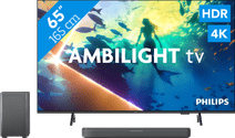 Philips Ambilight 65 inches PUS8000 4K (2025) + Philips TAB5309 Television with ecocheques