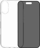 BlueBuilt Back Cover iPhone 17 Transparant + BlueBuilt iPhone 17 Privacy Screenprotector Glas Duurzaam telefoonhoesje