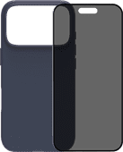 BlueBuilt Protective Back Cover with MagSafe iPhone 17 Pro Blue + BlueBuilt iPhone 17 Pro Privacy Screen Protector Glass Phone case promotion