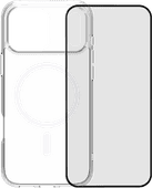 BlueBuilt Protective Back Cover with MagSafe iPhone 17 Pro Max Transparent + BlueBuilt iPhone 17 Pro Max Screen Protector Glass Phone case promotion