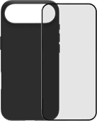 BlueBuilt Back Cover iPhone 17 Air Noir + BlueBuilt iPhone 17 Air Protège-écran Verre Coque de téléphone durable