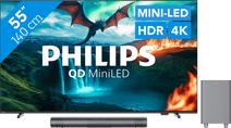 Philips Ambilight 55'' MLED810 4K (2025) + Philips TAB6100 Philips 55 inch televisie