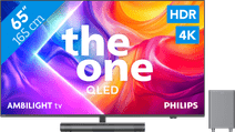 Philips Ambilight 65'' PUS9000 QLED 4K (2025) + Philips TAB6100 TV QLED de grande taille