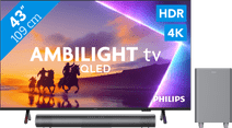 Philips Ambilight 43'' PUS8500 QLED 4K (2025) + Philips TAB6100 Middelgrote tv