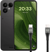 Fairphone 6 256 Go Noir 5G + BlueBuilt Câble USB-C vers USB-C 1,5 m Nylon Noir Acheter un GSM avec des écochèques