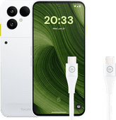 Fairphone 6 256 Go Blanc 5G + BlueBuilt Câble USB-C vers USB-C 1,5 m Nylon Blanc Acheter un GSM avec des écochèques