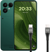 Fairphone 6 256 Go Vert 5G + BlueBuilt Câble USB-C vers USB-C 1,5 m Nylon Noir Acheter un GSM avec des écochèques