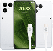 Fairphone 6 256 Go Blanc 5G + Pack d'Accessoires Smartphone Android Enterprise Recommended