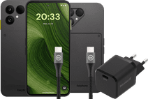 Fairphone 6 256 Go Noir 5G + Pack d'Accessoires Complet Smartphone Android Enterprise Recommended