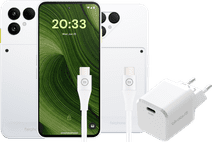 Fairphone 6 256 Go Blanc 5G + Pack d'Accessoires Complet Smartphone Android Enterprise Recommended