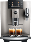 Jura E8 Midnight Silver (ED) Volautomatische koffiemachine met automatische melkopschuimer