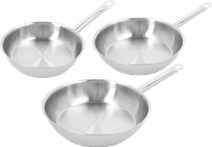 Demeyere Cosi 3 Stainless Steel Frying Pan Set 24cm + 28cm + 32cm Demeyere frying pan