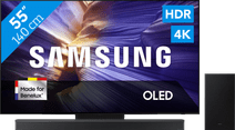 Samsung 55 inches OLED S90F (2025) + Samsung HW-B750F Black TV with HDR