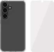 BlueBuilt Protective Back Cover Samsung Galaxy S25 Transparent + Screen Protector Glass Phone case promotion