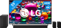 LG 55" 4K Smart UA75 + LG DS60TR LG tv en soundbar bundel
