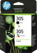 HP 305XL Cartouche d'Encre Pack 4 Couleurs Cartouche d'encre HP