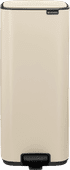 Brabantia Bo Pedal Bin 30 Liter Soft Beige RVS vuilbak