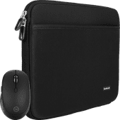 BlueBuilt Laptophoes 36 cm 15 inch M Zwart + Tradendum Muis Laptoptas