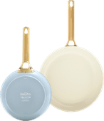 GreenPan Padova Reserve 20cm + 26cm Frying Pan Set Light Blue 