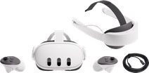 Meta Quest 3 512GB + BlueBuilt PC Link Cable + Elite Strap met batterij Meta (Oculus) VR bril