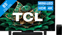 TCL 85" QD Mini-led C71K 4K (2025) + TCL Q85H PRO Tv voor sport kijken