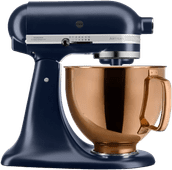 KitchenAid Artisan Mixer 5KSM125EIB Blue + Design Mixing Bowl Copper Stand mixer for small to medium-sized preparations