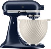KitchenAid Artisan Mixer 5KSM125EIB Blue + Design Mixing Bowl White Stand mixer for small to medium-sized preparations