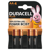 Duracell Piles Alcalines Plus 4 Pièces Accessoires pour minichaînes