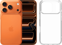 Apple iPhone 17 Pro 256GB Oranje + BlueBuilt Protective Back Cover Transparant De winkelvoorraad in onze winkel in Zaventem