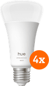 Philips Hue A67 White and Color 1600lm E27 4-Pack Philips Hue losse smart lamp