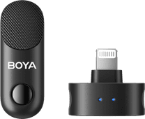 Boya Magic 02 voor Usb C, Lightning & 3,5mm Microfoon voor camera