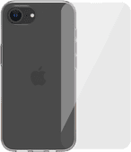 BlueBuilt Back Cover iPhone 16e Transparant + Screenprotector Glas Apple iPhone 16e hoesje