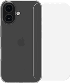 BlueBuilt Back Cover iPhone 16 Transparant + Screenprotector Glas Apple iPhone back cover