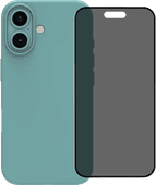 BlueBuilt Back Cover iPhone 16 Groen + Privacy Filter Screenprotector Glas Apple iPhone back cover