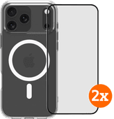 BlueBuilt Protective Back Cover MagSafe iPhone 17 Pro Max + Screenprotector Duo Pack Apple iPhone back cover