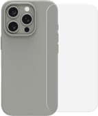 BlueBuilt Back Cover iPhone 16 Pro Grijs + Screenprotector Glas Back cover
