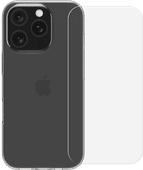 BlueBuilt Back Cover iPhone 16 Pro Transparant + Screenprotector Glas Back cover
