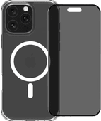 BlueBuilt Protective Back Cover met MagSafe iPhone 16 Pro Max + Privacy Screenprotector Back cover