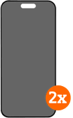 BlueBuilt Apple iPhone 17 Pro Max Privacy Filter Screenprotector Glas Duo Pack Antibacteriele screenprotector