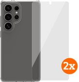 BlueBuilt Protective Cover Samsung Galaxy S25 Ultra Transparant + Screenprotector Duo Pack Samsung S25 Ultra hoesje