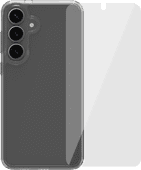 BlueBuilt Protective Back Cover Samsung Galaxy S25 Plus Transparant + Screenprotector Glas Samsung S25 Plus hoesje