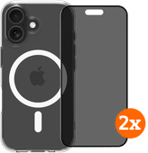 BlueBuilt Protective Back Cover MagSafe iPhone 17 + Privacy Screenprotector Duo Pack Apple iPhone back cover