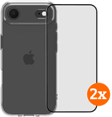 BlueBuilt Protective Back Cover iPhone Air Transparant + Screenprotector Duo Pack Back cover