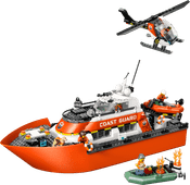 LEGO City - Le Bateau de Sauvetage et l¿Hélicoptère des Garde-côtes 60504 LEGO City