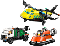 LEGO City - Avion, Camion d¿Assistance et Aéroglisseur Modulable 60505 LEGO City