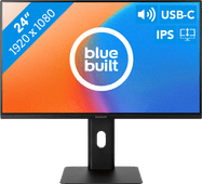 BlueBuilt 24 inch Full HD Monitor met USB C Middelgrote zakelijke monitor (23 - 25 inch)